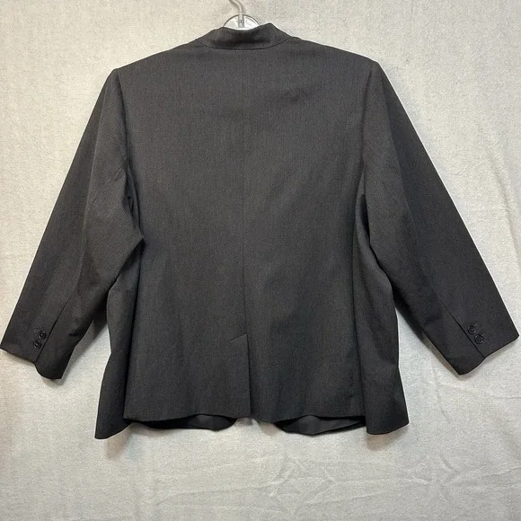 Old Navy Women's 4X Pixie Blazer Classic Gray Career Capsule 1 Button Officecore - Picture 2 of 9